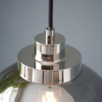 Chico 1 Light Ceiling Pendant Light In Bright Nickel