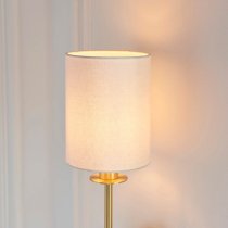 Casper Modern Cylinder Shade Wall Light In Satin Brass