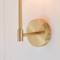 Casper Modern Cylinder Shade Wall Light In Satin Brass