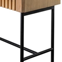 Okonma Wooden Drinks Cabinet With Metal Legs In Oak