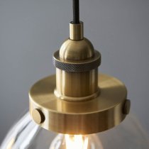 Monza 3 Lights Linear Ceiling Pendant Light In Antique Brass