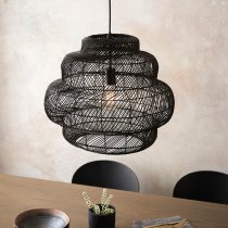 Tulsa Rattan Basket Shade Ceiling Pendant Light In Natural