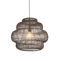 Tulsa Rattan Basket Shade Ceiling Pendant Light In Natural