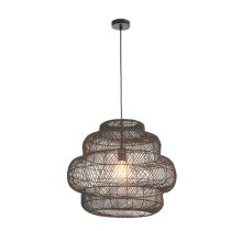 Tulsa Rattan Basket Shade Ceiling Pendant Light In Natural