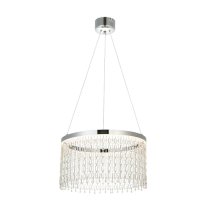 Cedar Clear Glass Ceiling Pendant Light In Polished Chrome