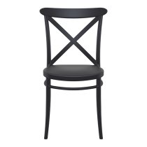 Carson Polypropylene And Glass Fiber Dining Chair In Black