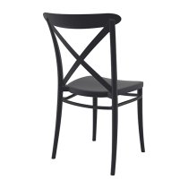 Carson Polypropylene And Glass Fiber Dining Chair In Black