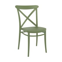 Carson Green Polypropylene And Glass Fiber Dining Chairs In Pair