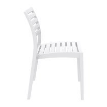 Albany White Polypropylene Dining Chairs In Pair