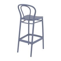 Victor Grey Polypropylene With Glass Fiber Bar Chairs In Pair