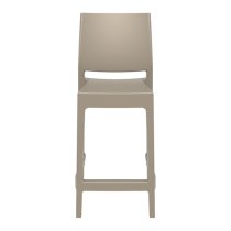 Mesa Polypropylene With Glass Fiber Bar Chair In Taupe