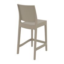 Mesa Polypropylene With Glass Fiber Bar Chair In Taupe