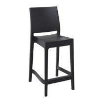 Mesa Black Polypropylene Bar Chairs In Pair