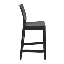 Mesa Black Polypropylene Bar Chairs In Pair