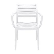 Alto White Polypropylene Dining Chairs In Pair