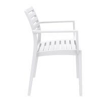 Alto White Polypropylene Dining Chairs In Pair