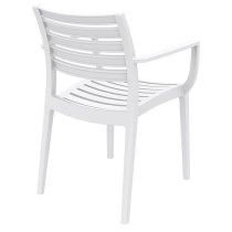 Alto White Polypropylene Dining Chairs In Pair