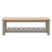 Elvira Wooden Coffee Table In Oak And Prairie