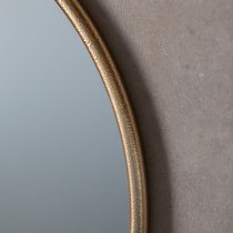 Belfast Large Round Wall Mirror With Gold Metal Frame