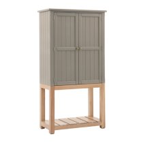 Elvira Wooden Drinks Cabinet With 2 Doors In Prairie And Oak