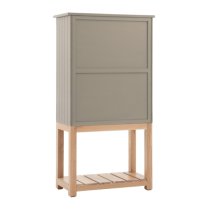 Elvira Wooden Drinks Cabinet With 2 Doors In Prairie And Oak