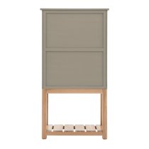 Elvira Wooden Drinks Cabinet With 2 Doors In Prairie And Oak