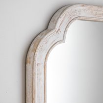 Estero Portrait Wall Mirror In White Firwood Frame