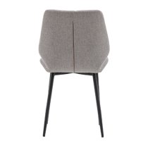 Minford Light Grey Fabric Dining Chairs In Pair