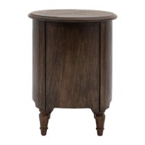 Madisen Wooden Side Table With 1 Door And 1 Drawer In Coffee