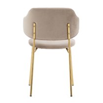 Whaler Taupe Fabric Dining Chairs In Pair