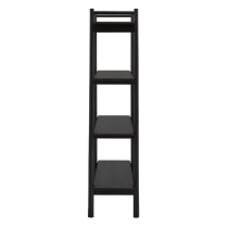 Burbank Wooden Open Shelving Unit In Black