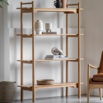 Burbank Wooden Open Shelving Unit In Oak