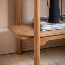 Burbank Wooden Open Shelving Unit In Oak