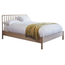 Burbank Wooden Super King Size Bed In Oak