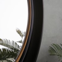 Felton Bevelled Wall Mirror In Black and Gold