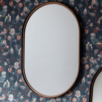 Garner Elipse Wall Mirror In Bronze