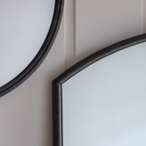 Florence Large Leaner Floor Mirror In Black