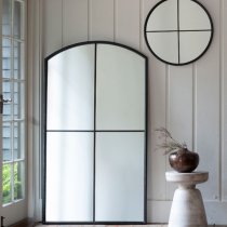 Florence Large Leaner Floor Mirror In Black