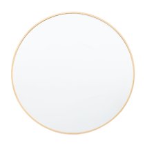 Yareli Round Wall Mirror In Gold Frame