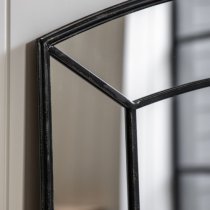 Thurock Window Design Wall Mirror In Black Frame