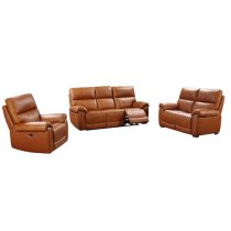 Radford Leather Electric Recliner Chair In Tan