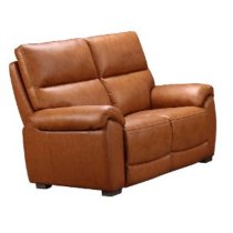 Radford Leather Electric Recliner 2 Seater Sofa In Tan