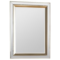 Madrina Rectangular Wall Mirror In Gold Frame