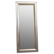 Madrina Rectangular Leaner Mirror In Gold Frame