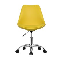 Regis Moulded Swivel Home And Office Chair In Yellow