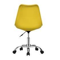 Regis Moulded Swivel Home And Office Chair In Yellow