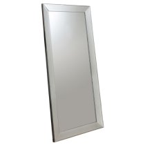 Madonna Rectangular Leaner Mirror In Silver Frame