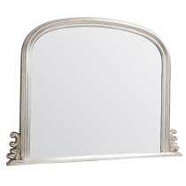 Thorne Rectangular Overmantle Mirror In Silver Frame