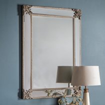 Wilusa Rectangular Wall Mirror In Champagne Frame