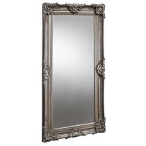 Stratton Rectangular Leaner Mirror In Silver Frame